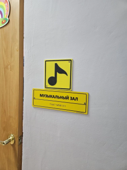 Дублирование надписей, знаков и иной текстовой и графической информации знаками, выполненными рельефно-точечным шрифтом Брайля